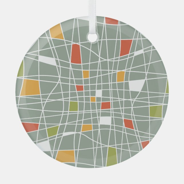 Adorno De Cristal Resumen Seamless: Diseño de Patrones Modernos. (Anverso)