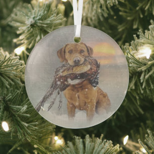 Adorno De Cristal Retriever de Labrador 