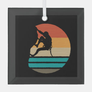 Adorno De Cristal Rock Climber Retro