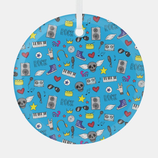 Adorno De Cristal Rock Emo Music Teatro (Anverso)