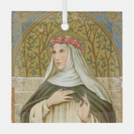 Adorno De Cristal Rosa de Lima (BK 020)