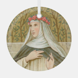 Adorno De Cristal Rosa de Lima (BK 020)