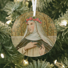 Adorno De Cristal Rosa de Lima (BK 020)