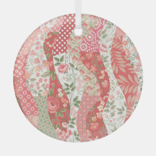 Adorno De Cristal Rosas de parches: diseño de patrones sin fisuras.