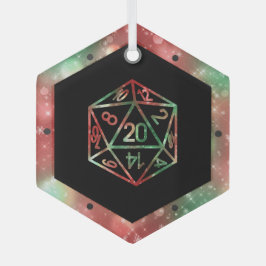 Adorno De Cristal RPG Critmas | XMAS Fantasy Tabletop Gamer Dice