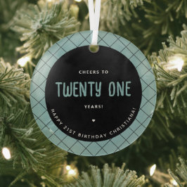 Adorno De Cristal Saludos personalizados a 21 años de modernidad y e