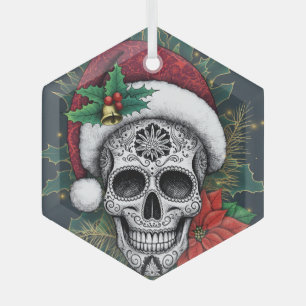 Adorno De Cristal Santa Calavera de Azúcar