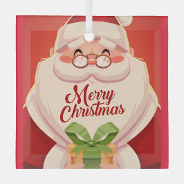 Adorno De Cristal Santa Claus
