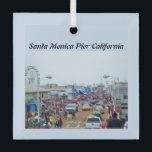 ADORNO DE CRISTAL SANTA MONICA PIER<br><div class="desc">Una hermosa imagen del famoso muelle de Santa Mónica,  ubicado en el estado de California.
 Fotógrafo Jo-Ann Hayden</div>