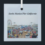 ADORNO DE CRISTAL SANTA MONICA PIER<br><div class="desc">Una hermosa imagen del famoso muelle de Santa Mónica,  ubicado en el estado de California.
 Fotógrafo Jo-Ann Hayden</div>