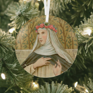 Adorno De Cristal Santa Rosa de Lima (BK 020)