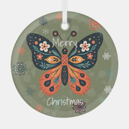 Adorno De Cristal Scandinavian Folk Art Style