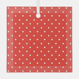 Adorno De Cristal Seamless red background polka dot pattern