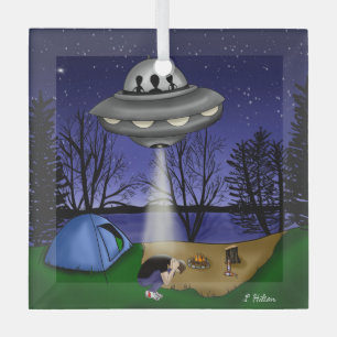Adorno De Cristal Secuestro extraterrestre ovni alienígena 