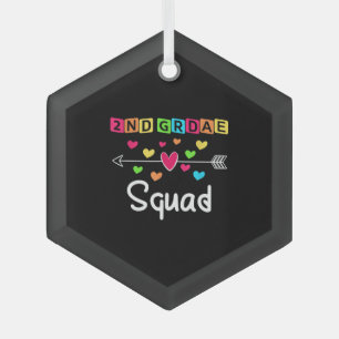 Adorno De Cristal Segundo curso del equipo de la Escuela de Camisas