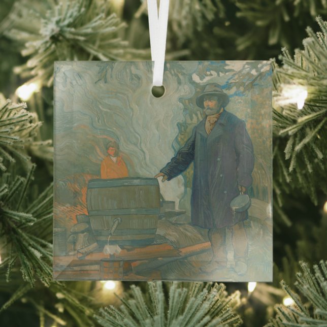 Adorno De Cristal Selva todavía brilla por los brillantes de luz bla (in situ)