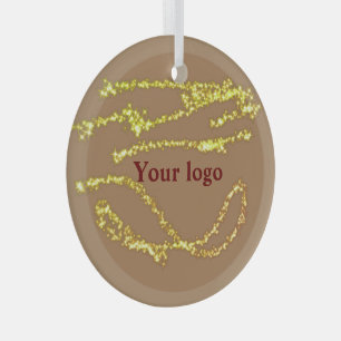 Adorno De Cristal Sencillo logo de personalizado minimalista elegant