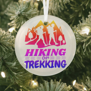 Adorno De Cristal Senderismo o senderismo