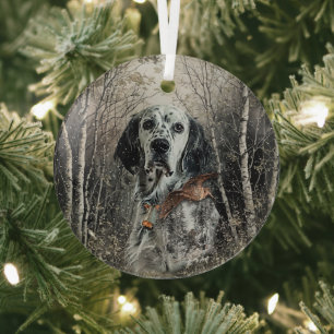 Adorno De Cristal Setter Inglés