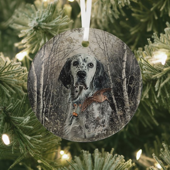 Adorno De Cristal Setter Inglés  (in situ)