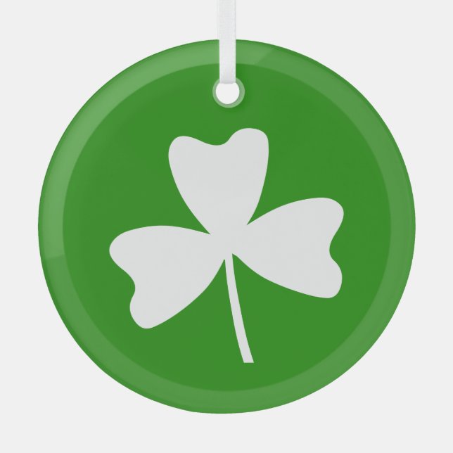 Adorno De Cristal Shamrock (Anverso)