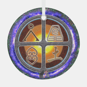 Adorno De Cristal Signos de Tierra