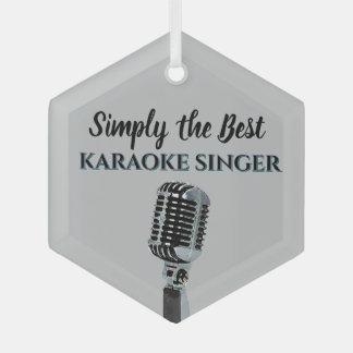 Adorno De Cristal Simply the Best Karaoke Singer