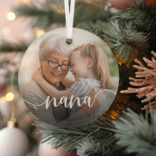 Adorno De Cristal Sobreposición del guión de la abuela de Nana