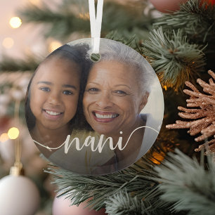 Adorno De Cristal Sobreposición del guión de la abuela de Nani