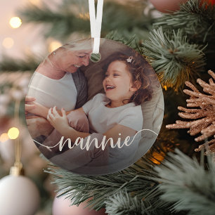 Adorno De Cristal Sobreposición del guión de la abuela de Nannie