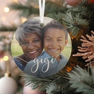 Adorno De Cristal Sobreposición del guión de la abuela Gigi