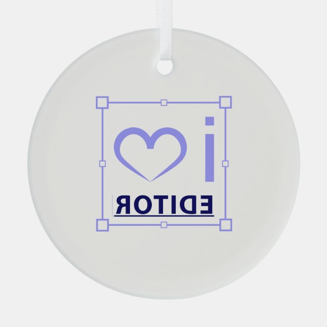 Adorno De Cristal Soy editor (Reverso )