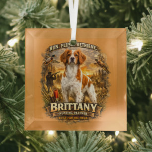 Adorno De Cristal Spaniel Bretón
