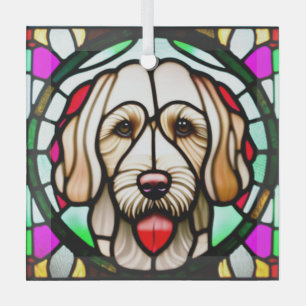 Adorno De Cristal Spinone Italiano "Vidrio Manchado"