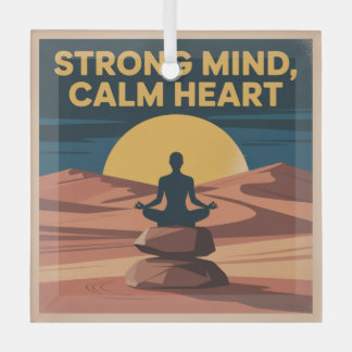 Adorno De Cristal Strong Mind, Calm Heart