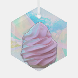 Adorno De Cristal Sueño de Helado Pastel