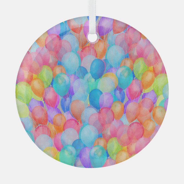 Adorno De Cristal Sueños de arcoiris: arte de globos acuáticos (Anverso)