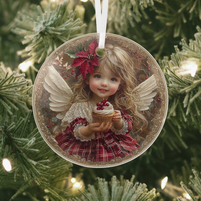 Adorno De Cristal Sugarplum Blessings – Angel of Christmas Whimsy (in situ)
