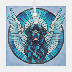 Adorno De Cristal Suncatcher conmemorativa del Día del Ángel Azul de