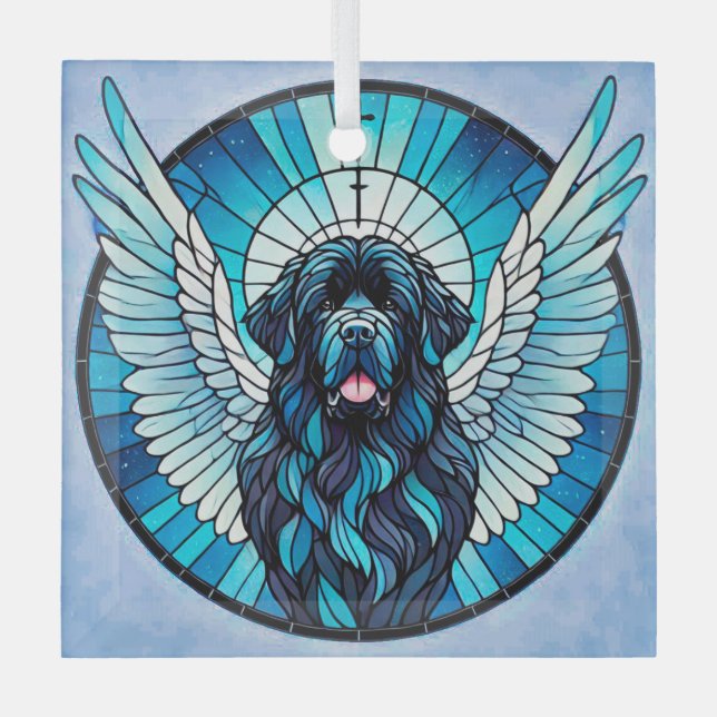 Adorno De Cristal Suncatcher conmemorativa del Día del Ángel Azul de (Anverso)