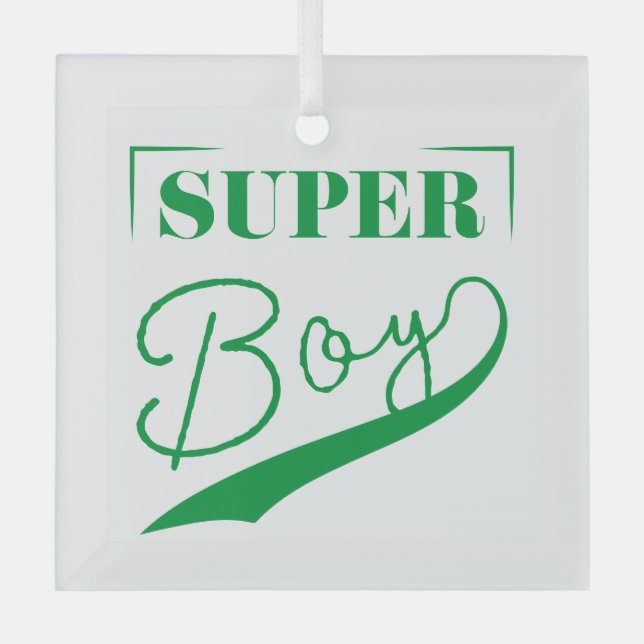 Adorno De Cristal Super Boy (Anverso)
