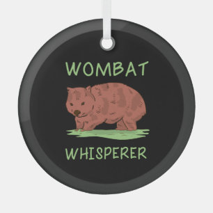 Adorno De Cristal Susurrador de wombats