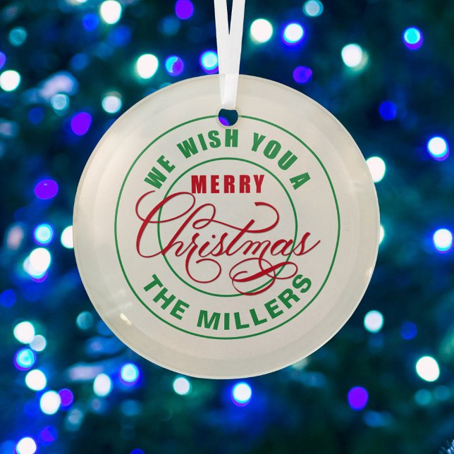 Adorno De Cristal Te Deseamos Una Feliz Navidad (Subido por el creador)