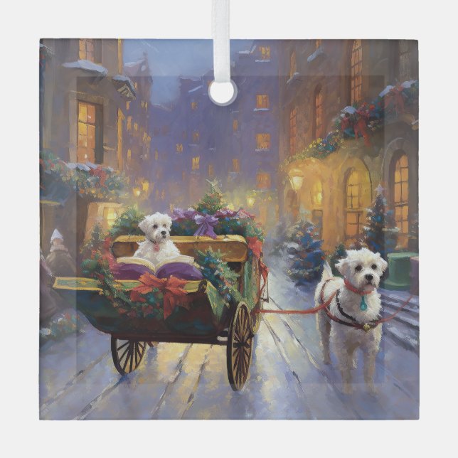 Adorno De Cristal Temporada festiva de Navidades malteses (Anverso)