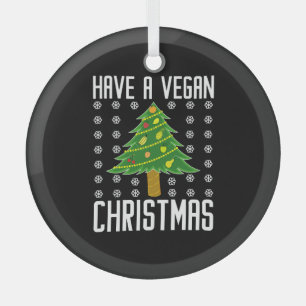 Adorno De Cristal tener navidades veganos