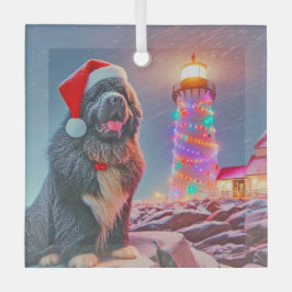 Adorno De Cristal Terranova cerca del faro de los Navidades