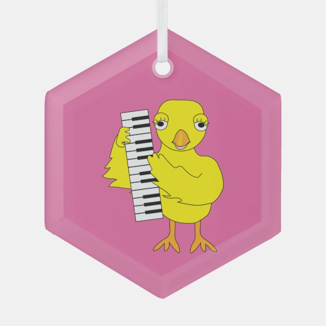 Adorno De Cristal Texto de teclado (Anverso)