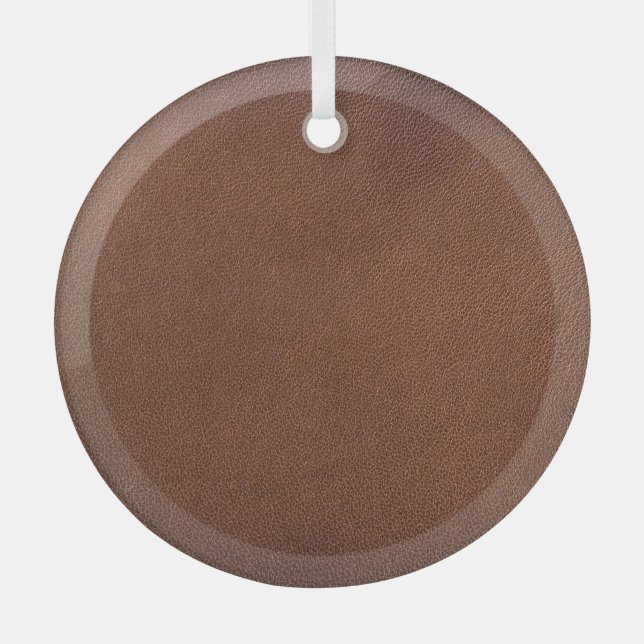 Adorno De Cristal Textura auténtica de cuero, fondo auténtico. (Anverso)