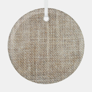 Adorno De Cristal Textura de fondo de Burlap Hessian