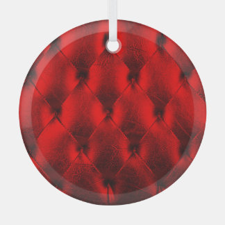Adorno De Cristal Textura del cojín rojo vintage